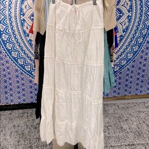 Juicy couture white eyelet skirt long